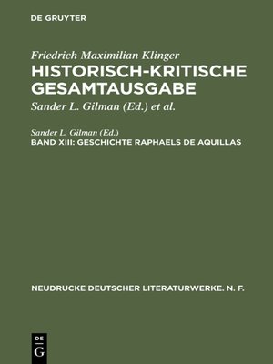 cover image of Geschichte Raphaels de Aquillas